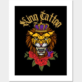 King Tattoo Posters and Art